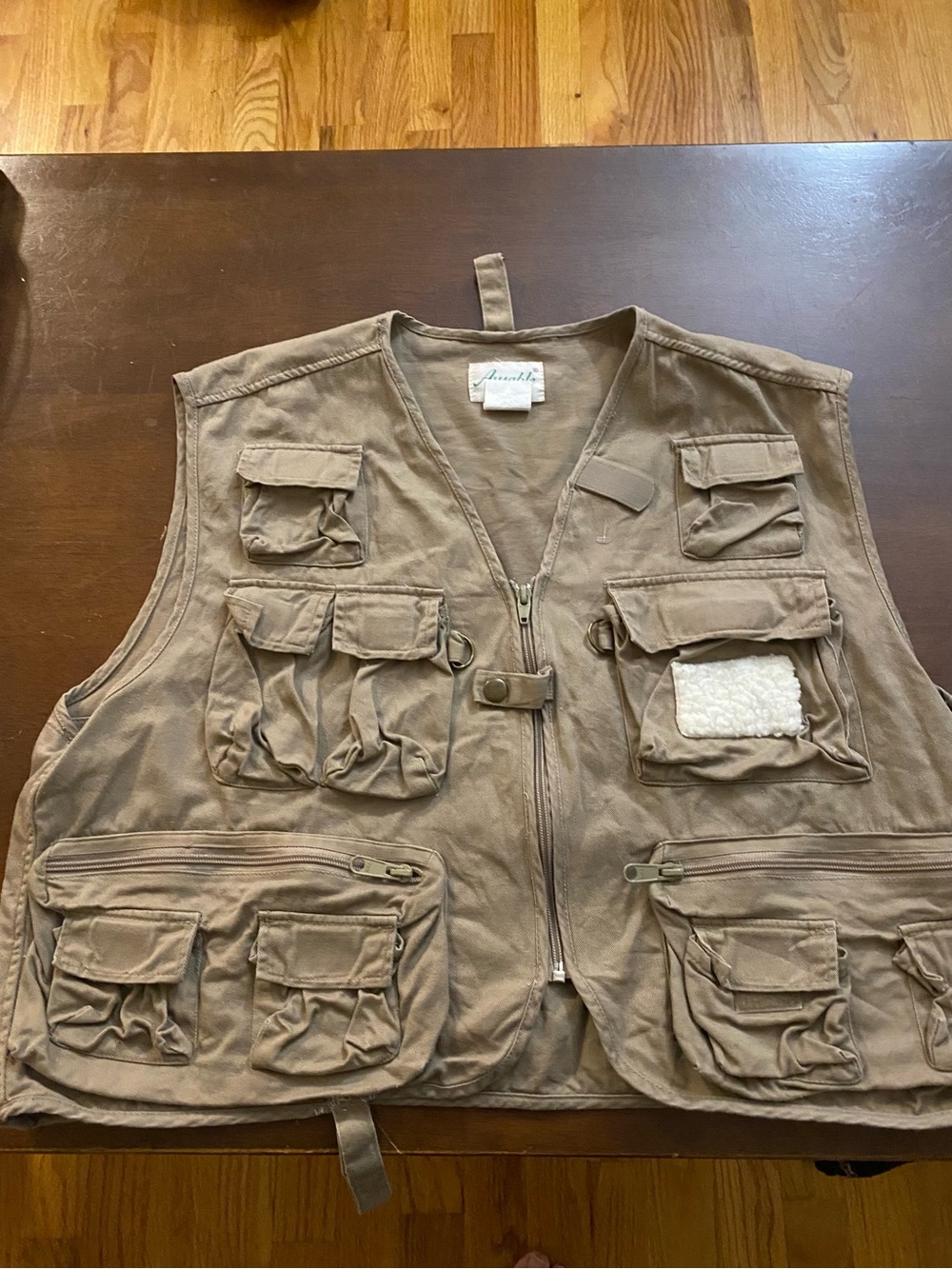 Utility Multi-Pocket Khaki Vest for Men